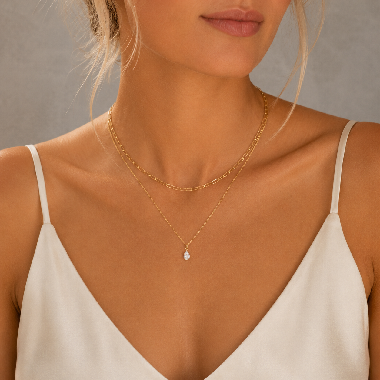 Collier Goutte & Perles