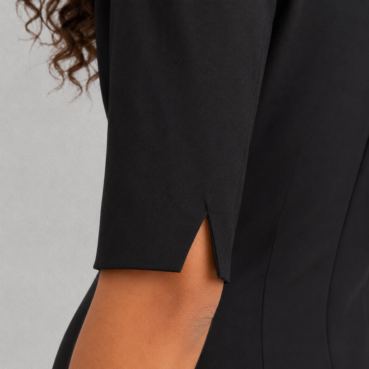 Robe Femme s.Oliver Noire | Coupe Droite & Zip Dos