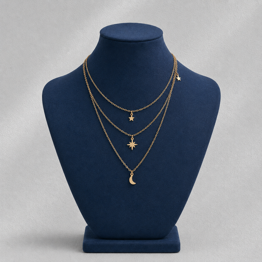 Collier Lune & Étoiles
