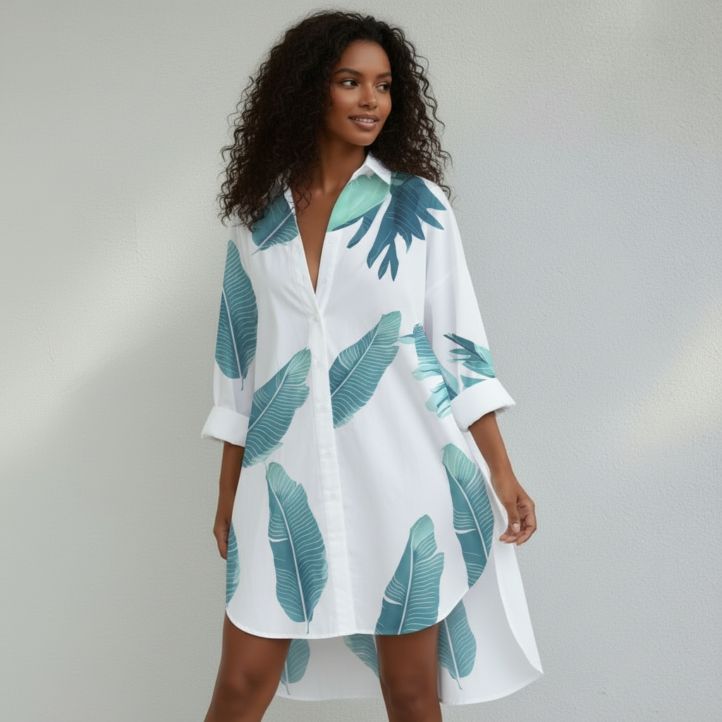 Robe Femme Été Oversize | Boutonnée & Fendue