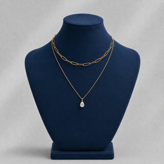 Collier Goutte & Perles