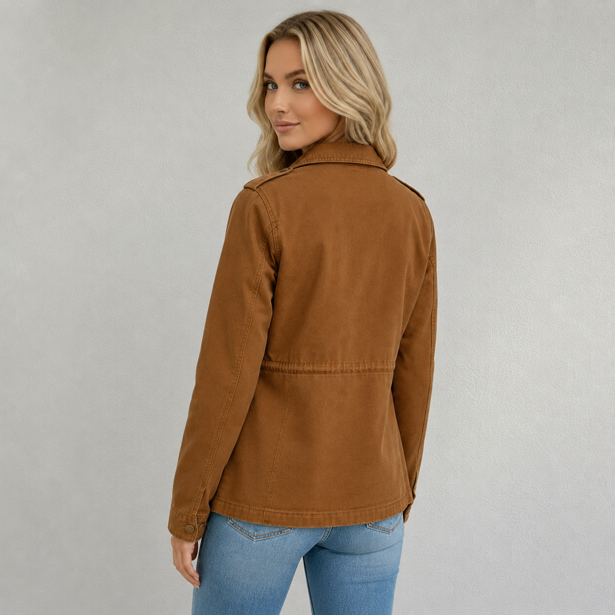 Veste femme mi-saison à poches style workwear