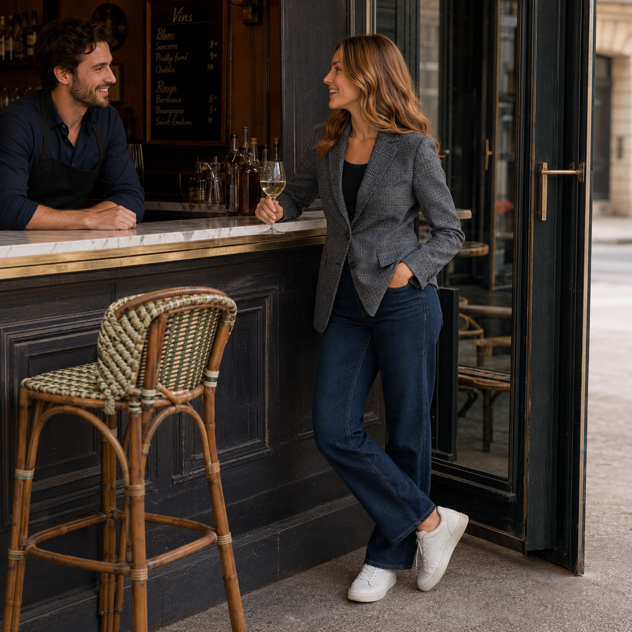 Blazer River Woods à carreaux – Taille 38 – Neuf avec étiquette
