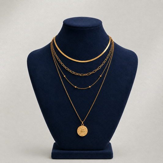 Collier Médaillon Doré