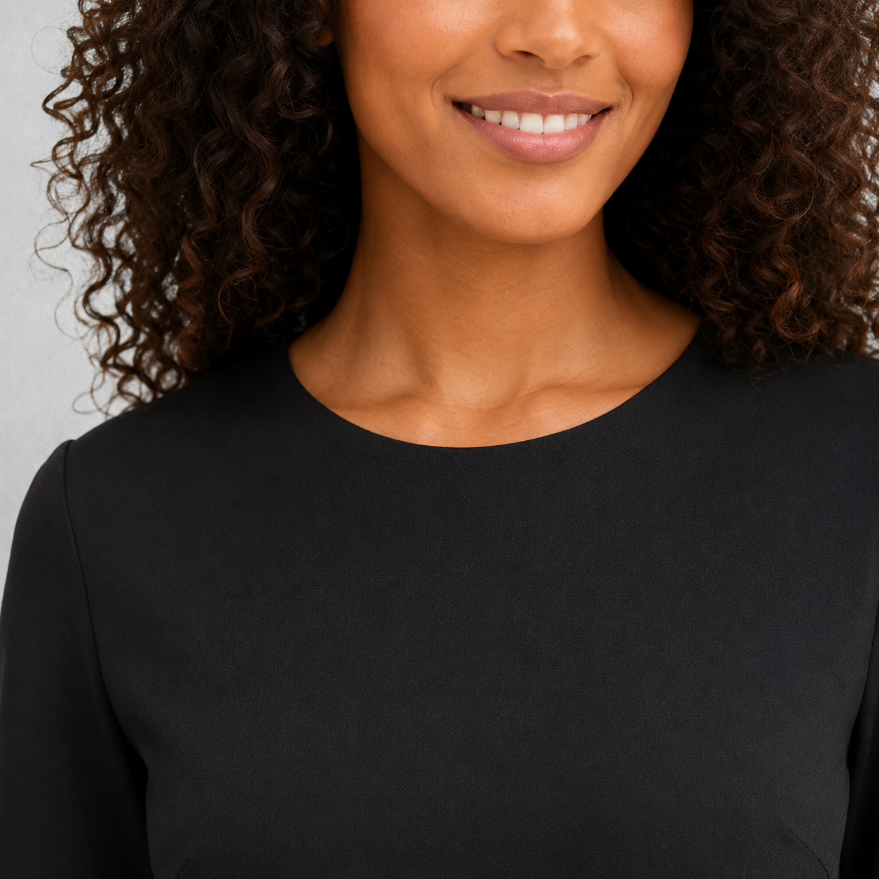 Robe Femme s.Oliver Noire | Coupe Droite & Zip Dos
