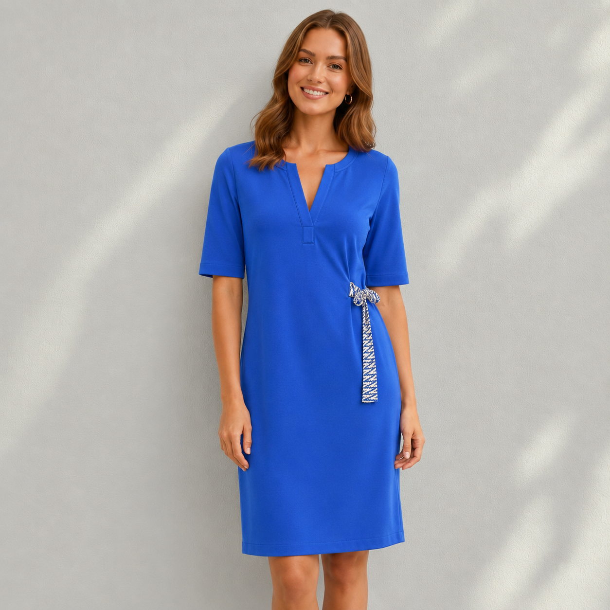 Robe Femme River Woods Bleue à Cordon Taille