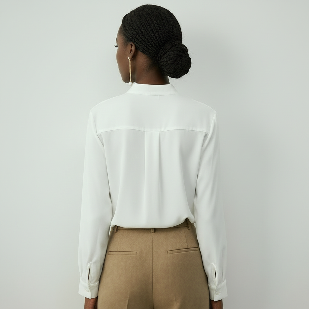 Blouse Femme Col V Manches Longues