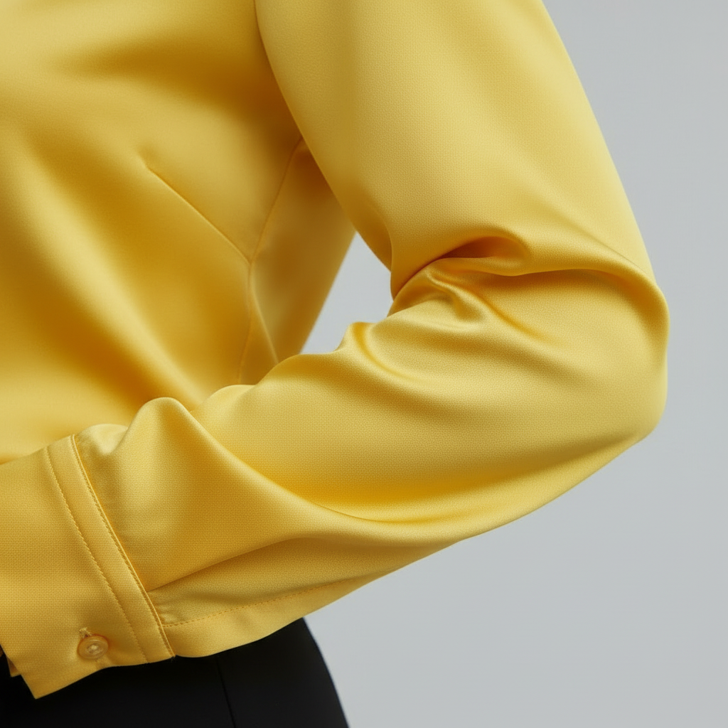 Chemise Femme Effet Soie à Manches Longues