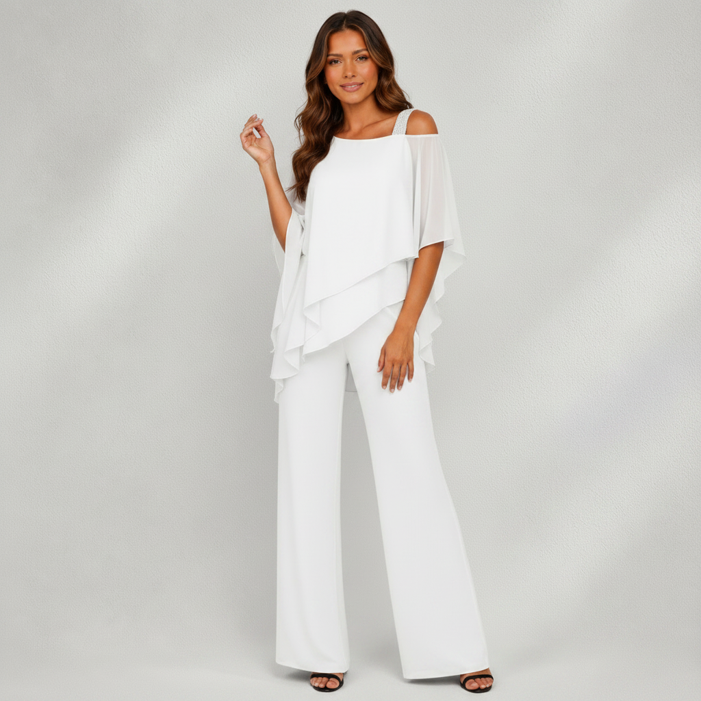Ensemble Femme 2 Pièces en Chiffon pour Soirée