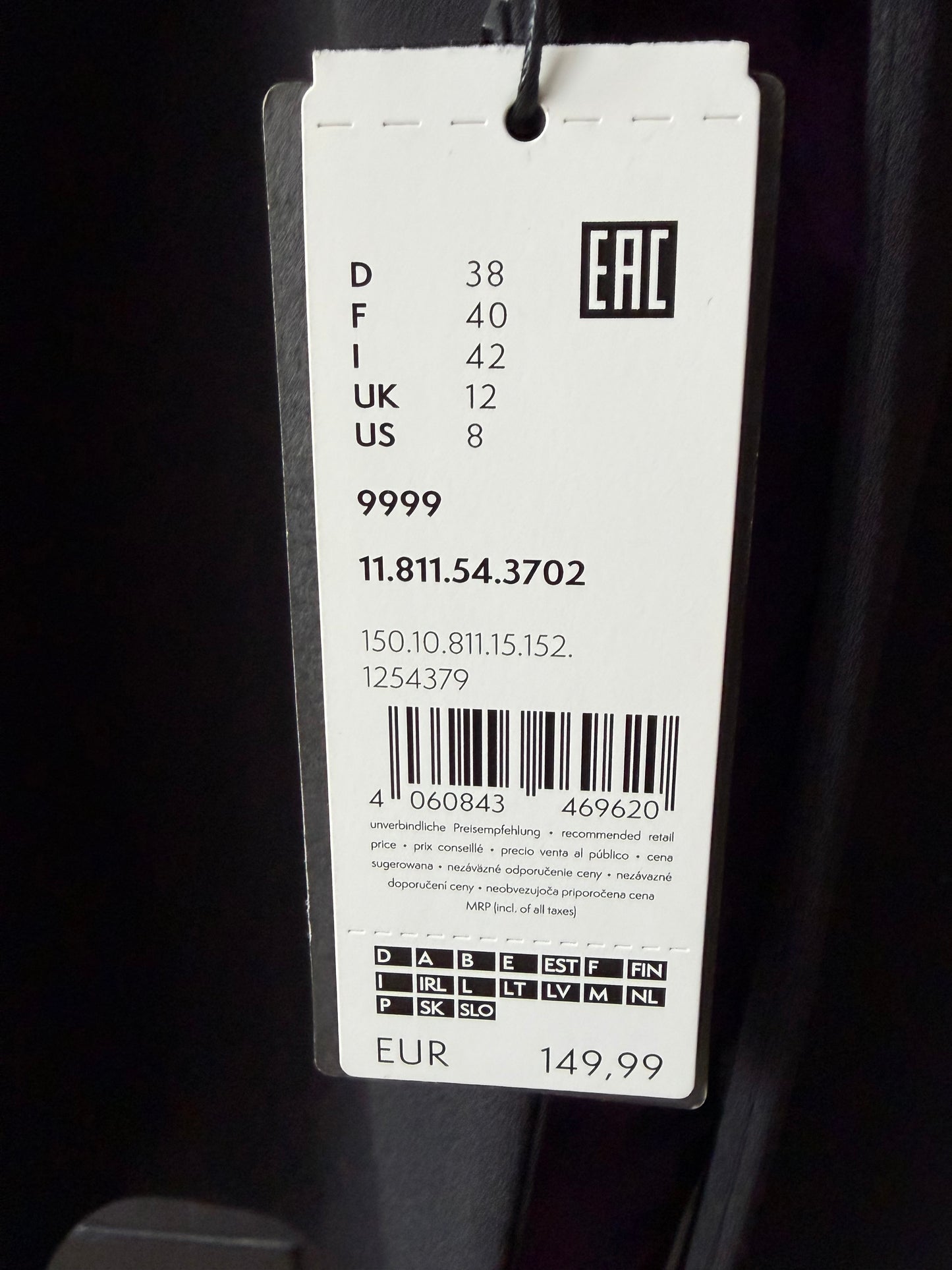 Blazer long femme croisé s.Oliver Black Label - Neuf avec étiquette