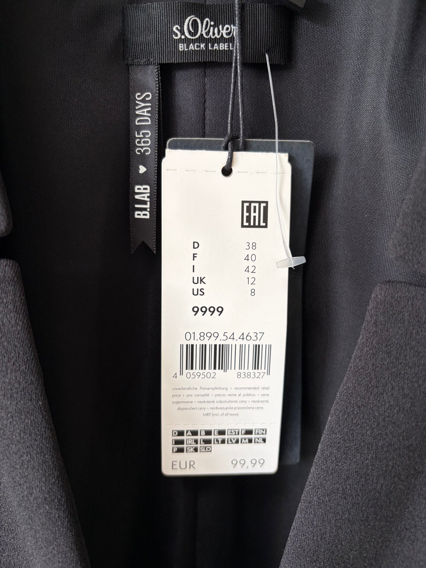 Blazer femme court manches volantées - s.Oliver Black Label - Neuf avec étiquette
