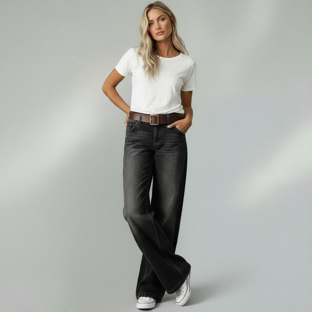 Pantalon Femme Droit Décontracté