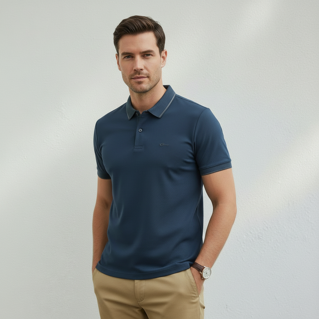 Polo Homme Manches Courtes Respirant