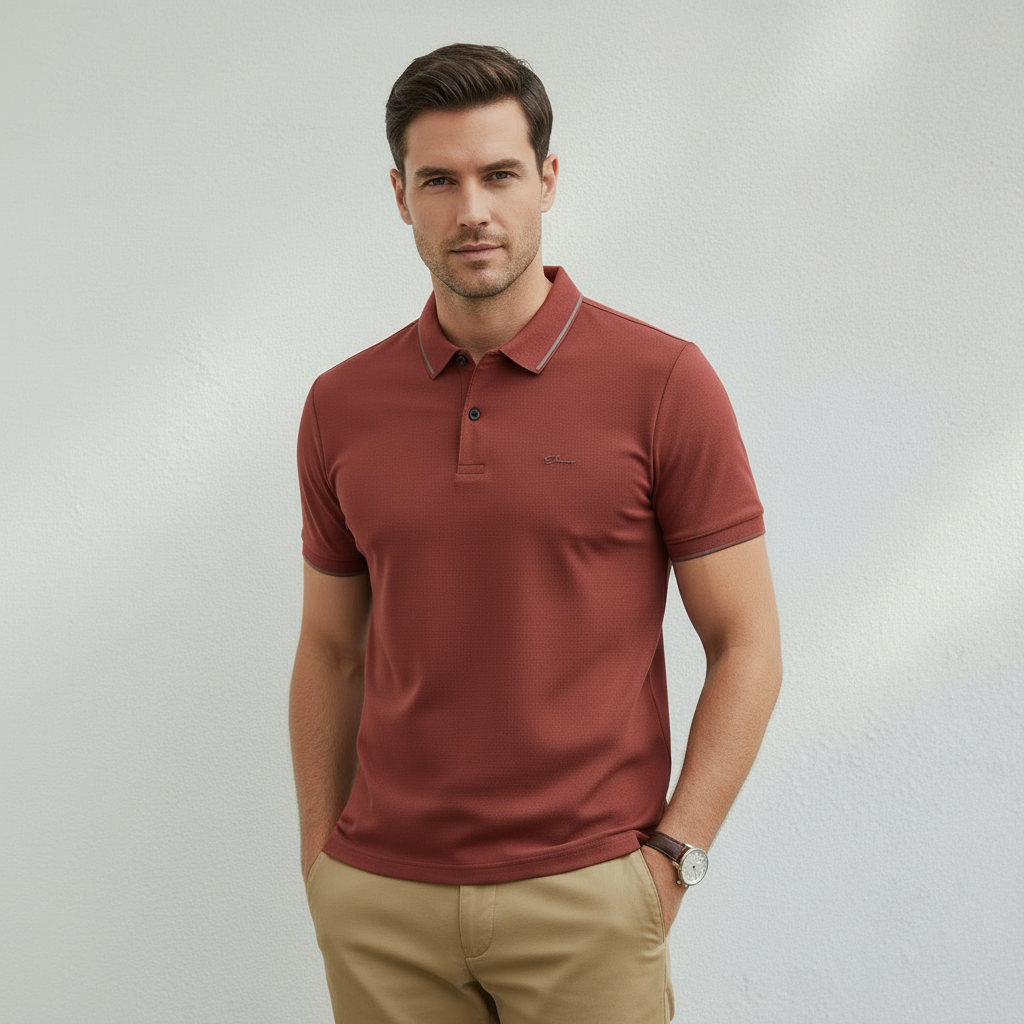 Polo Homme Manches Courtes Respirant