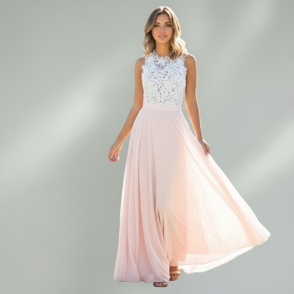 Robe Longue Femme en Dentelle