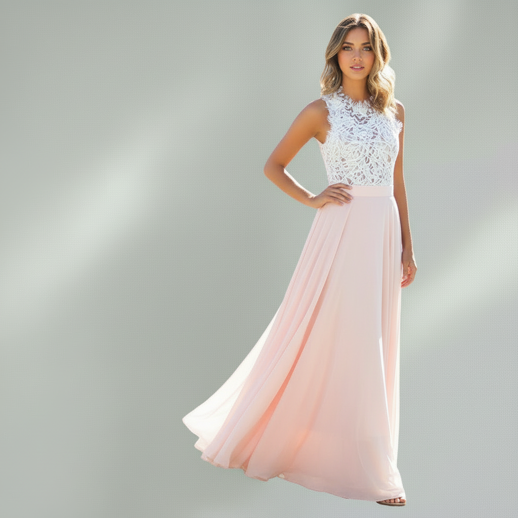 Robe Longue Femme en Dentelle