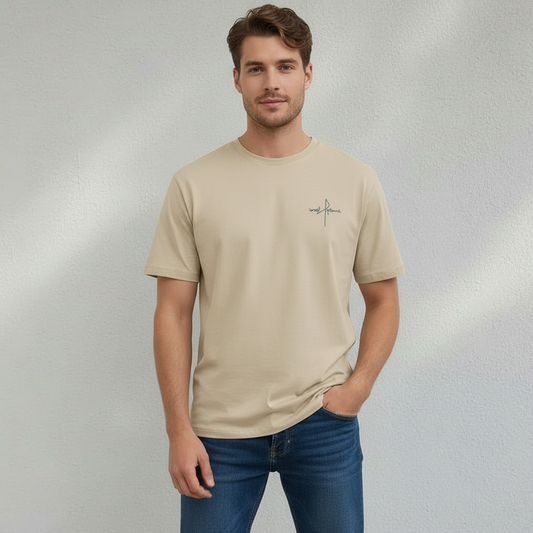 T-shirt Homme en Coton Col Rond