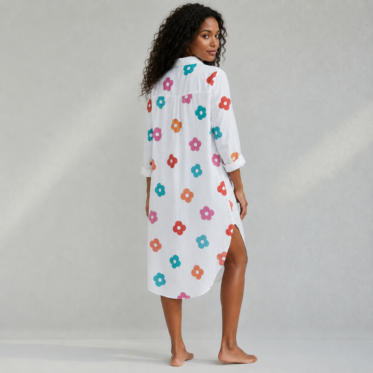 Robe Femme Été Oversize | Boutonnée & Fendue