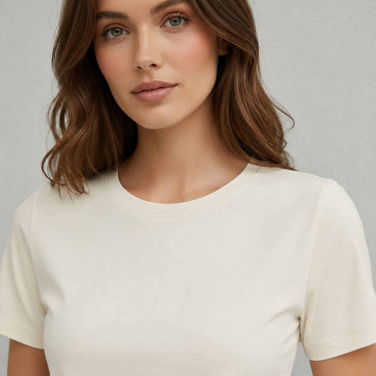 T-shirt Femme Coton Mélangé | Manches Courtes Col Rond