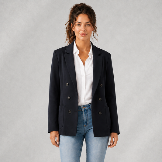 Blazer Femme Jake’s Bleu Marine à Double Boutonnage